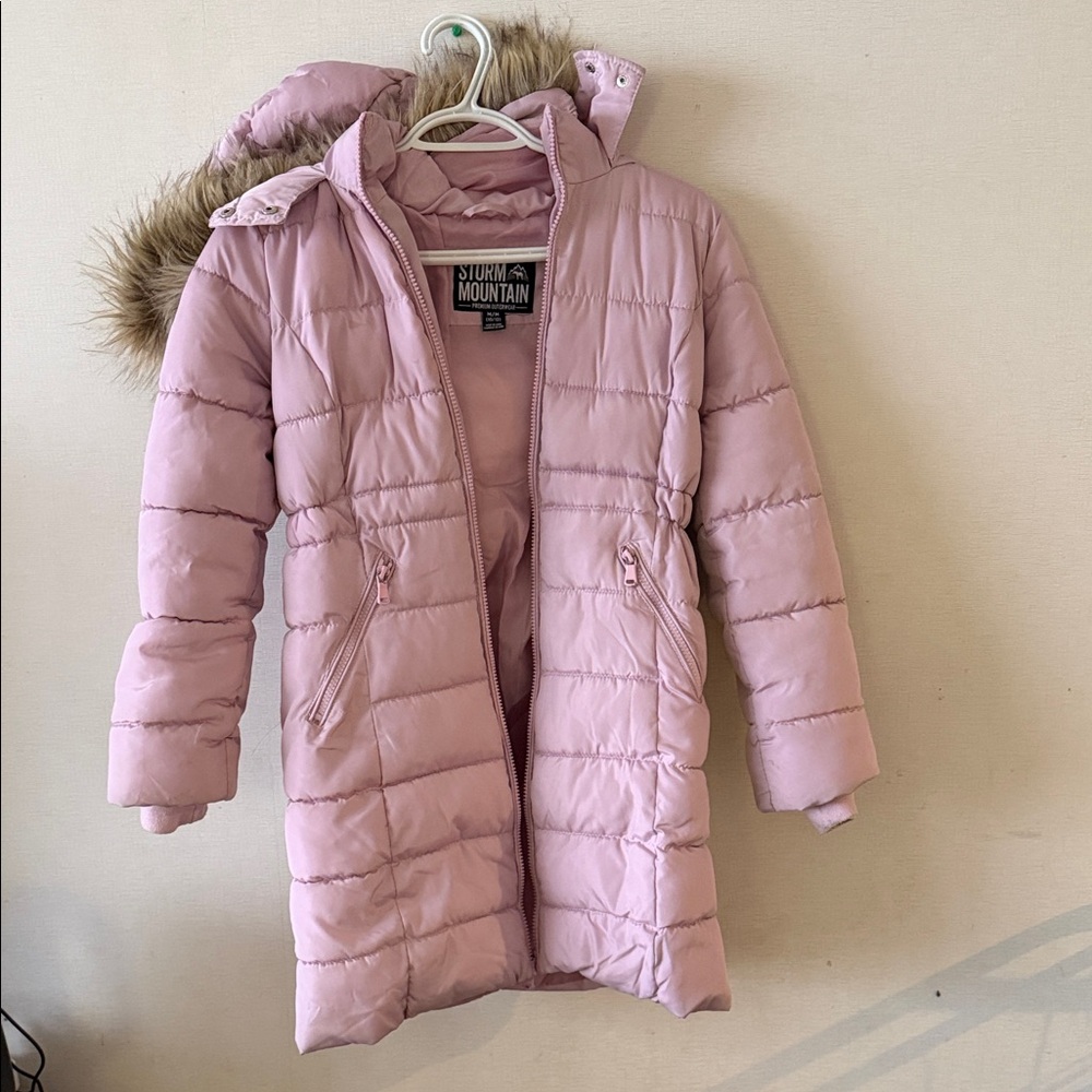 Pink Kids Puffer Coat